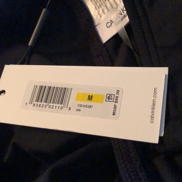 Calvin Klein BLACK Halter Tankini Swim Top, US Medium - Picture 4 of 5